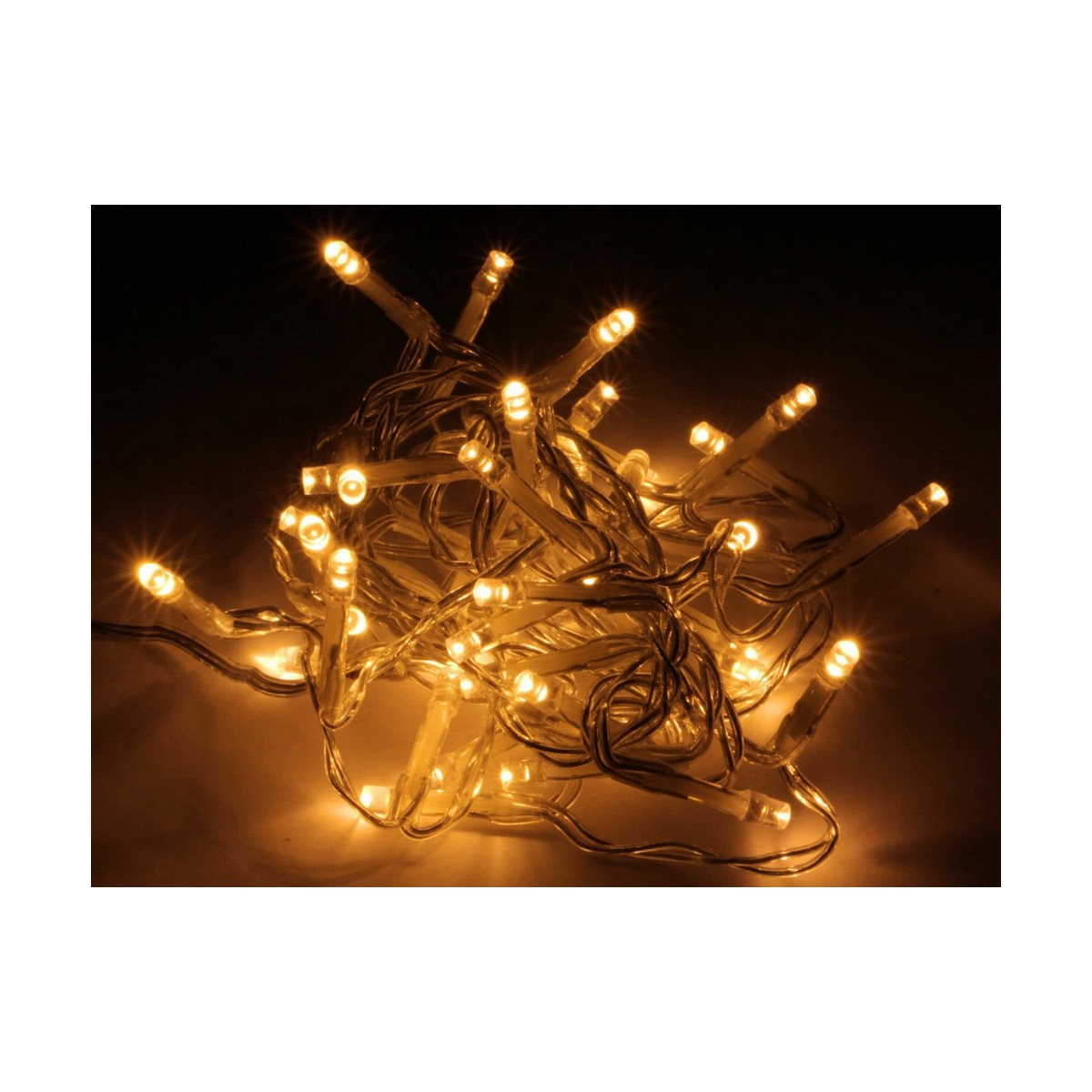 LED-krans Transparent Varmt ljus Varmvit 7,5 m - 2