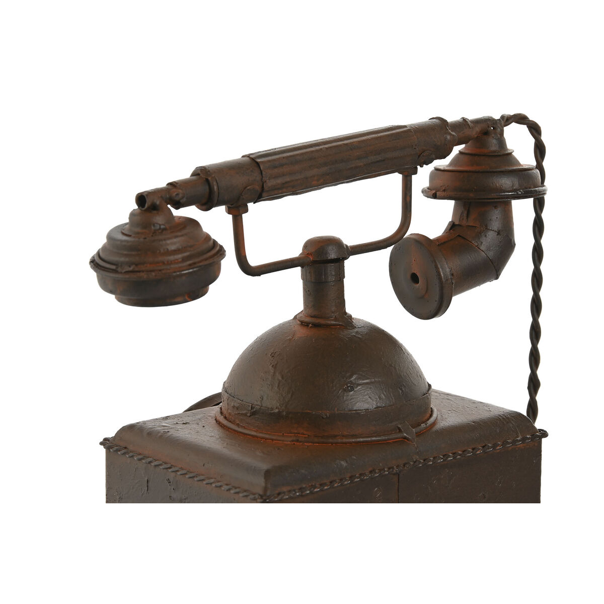 Prydnadsfigur Home ESPRIT Brons Vintage Telefon 21 x 12 x 18 cm (2 antal) - 3