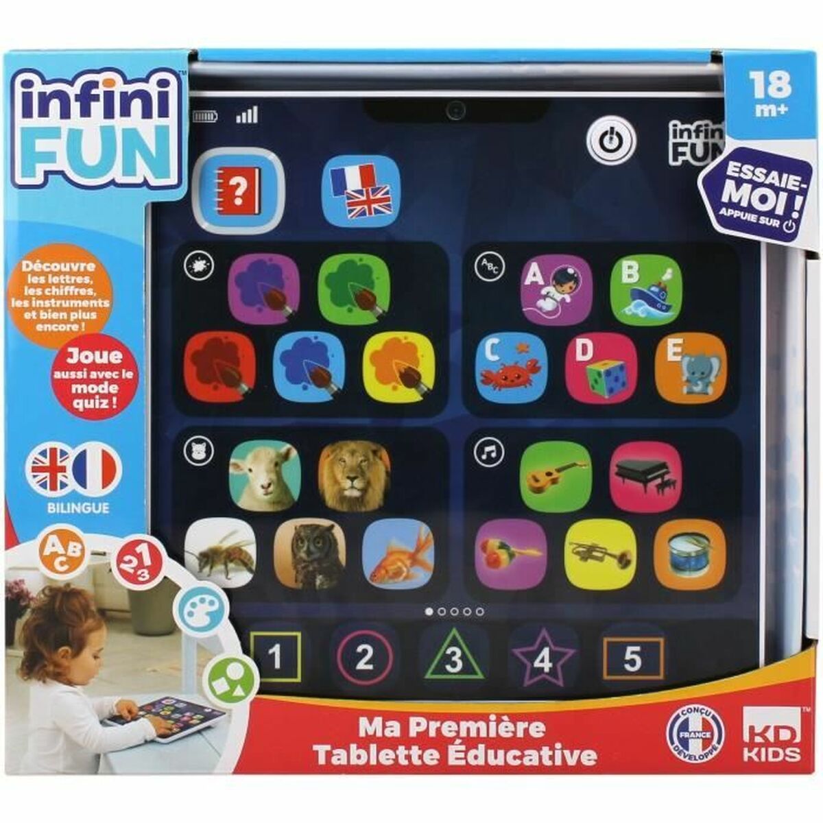 Interaktiv läsplatta för småbarn TALDEC My 1st tablet