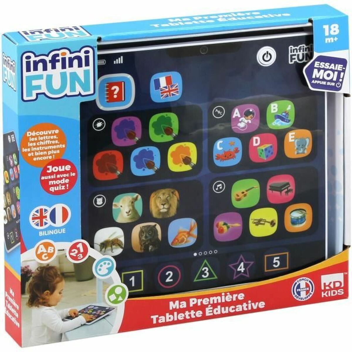 Interaktiv läsplatta för småbarn TALDEC My 1st tablet - 2