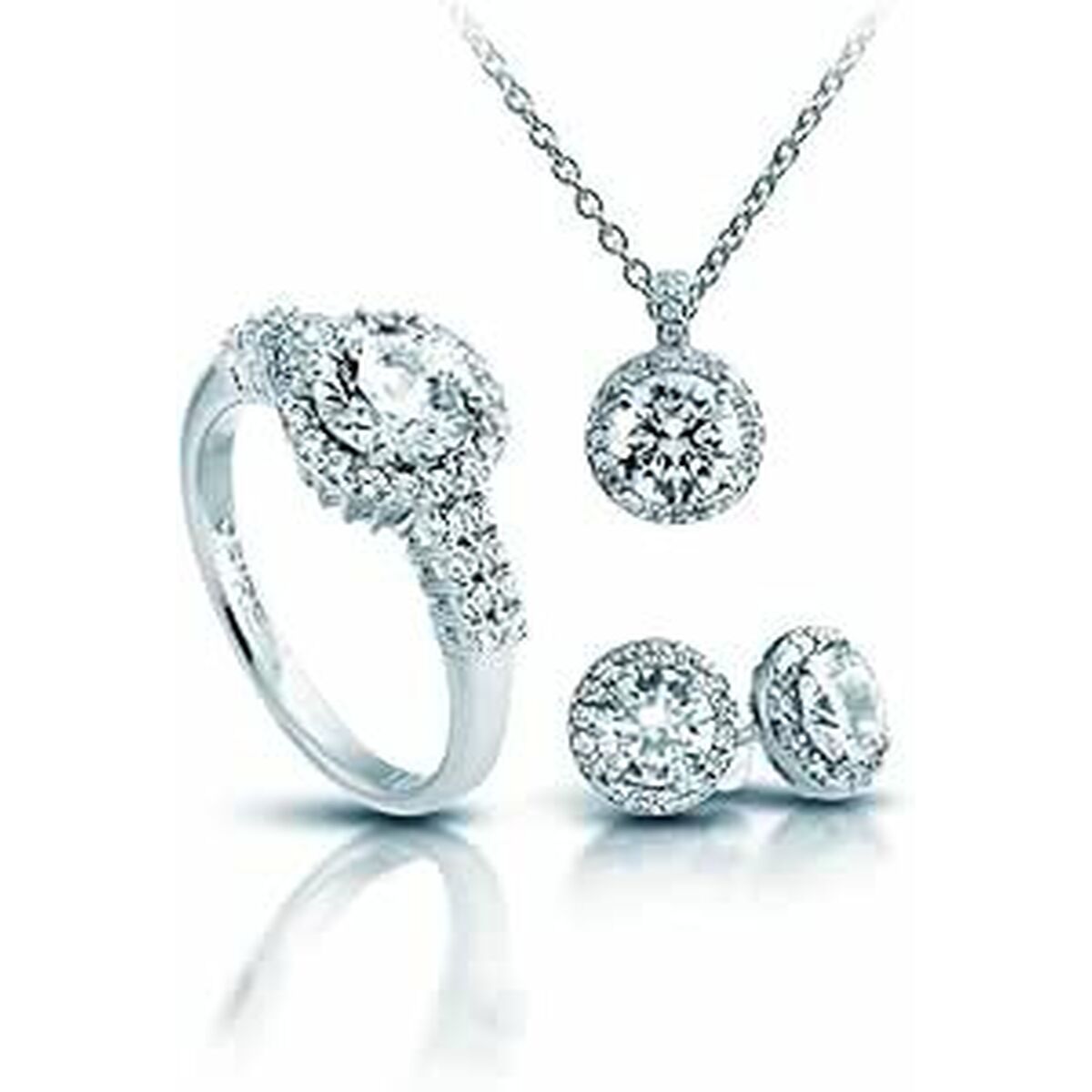 Halsband och matchande örhängesset Diamonfire 1312691917170 Ring