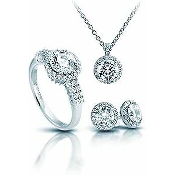Halsband och matchande örhängesset Diamonfire 1312691917170 Ring