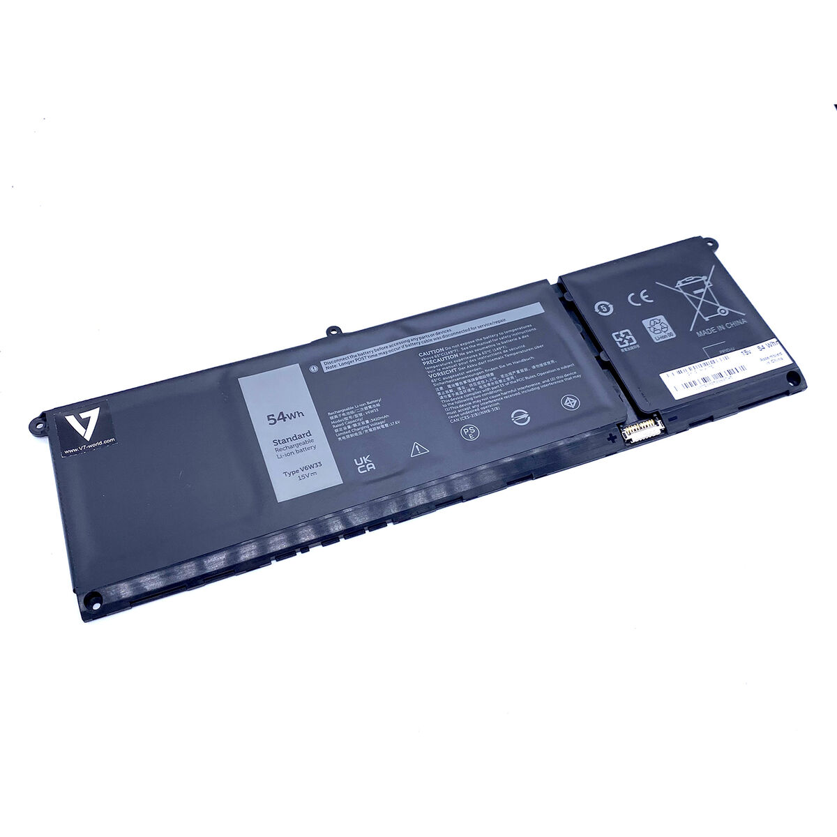 Laptopbatteri V7 D-XDY9K-V7E 54 Wh 3420 mAh - 2