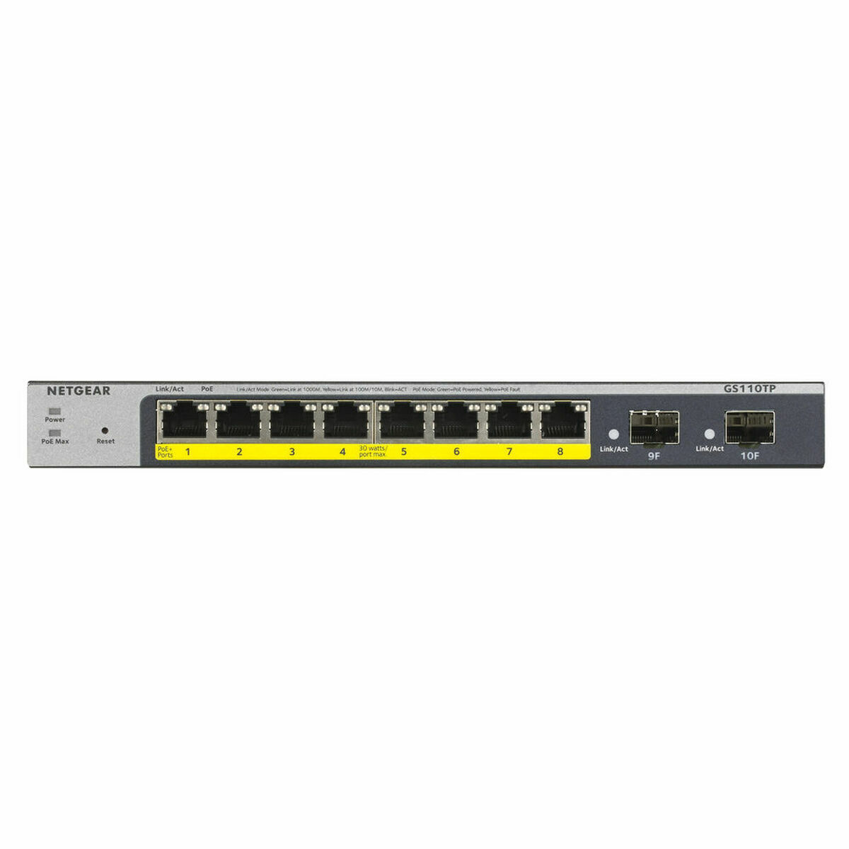 Switch Netgear GS110TP-300EUS       Svart