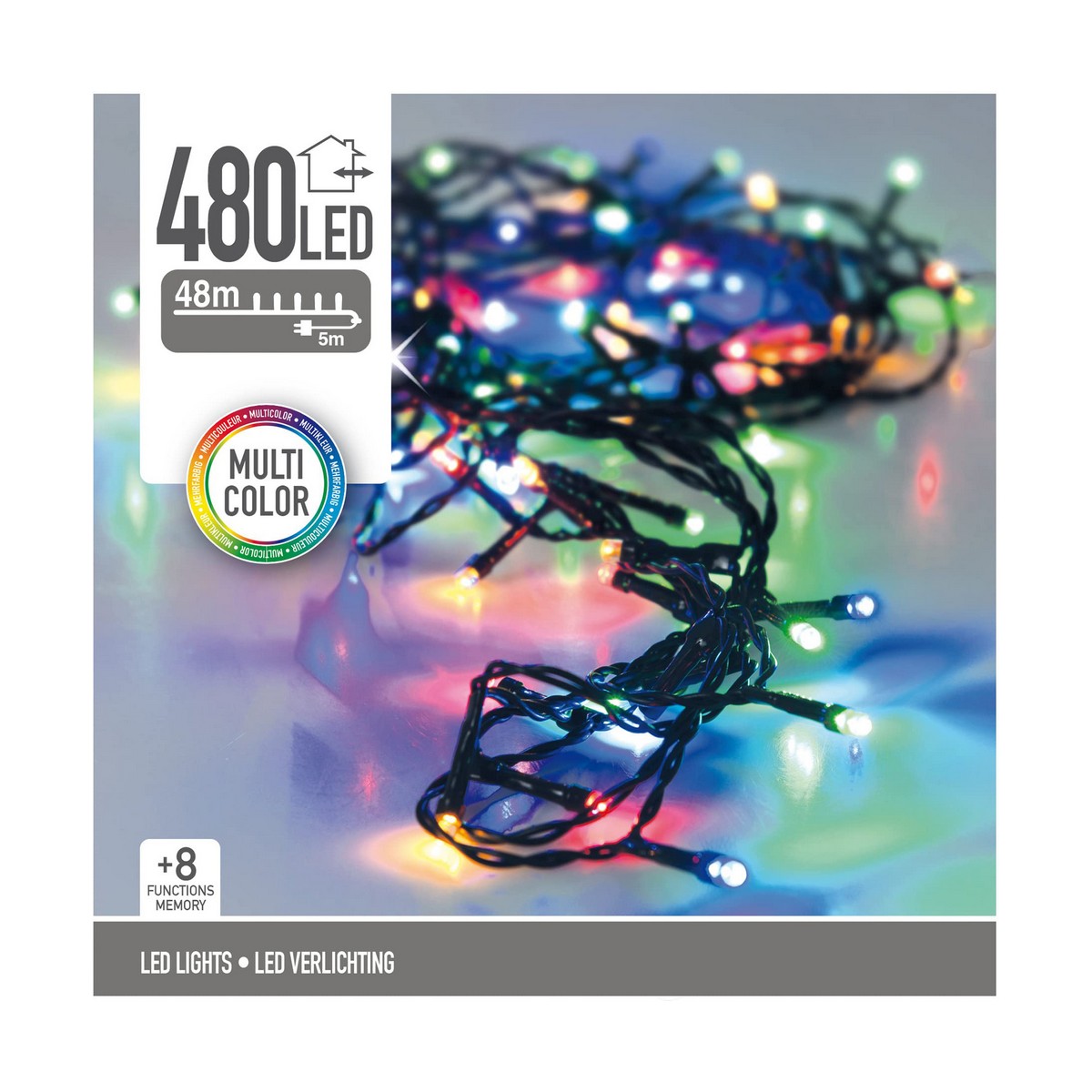 LED-krans Multicolour 53 m - 2