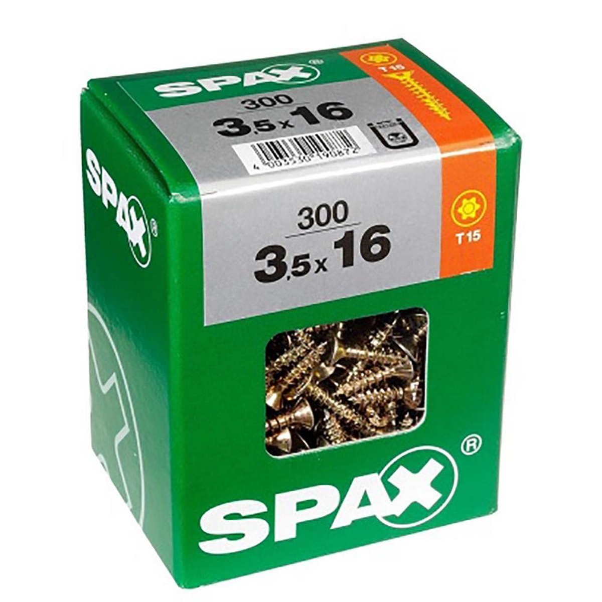 Låda med skruvar SPAX Yellox Trä Platt huvud 75 Delar (5 x 50 mm) - 2