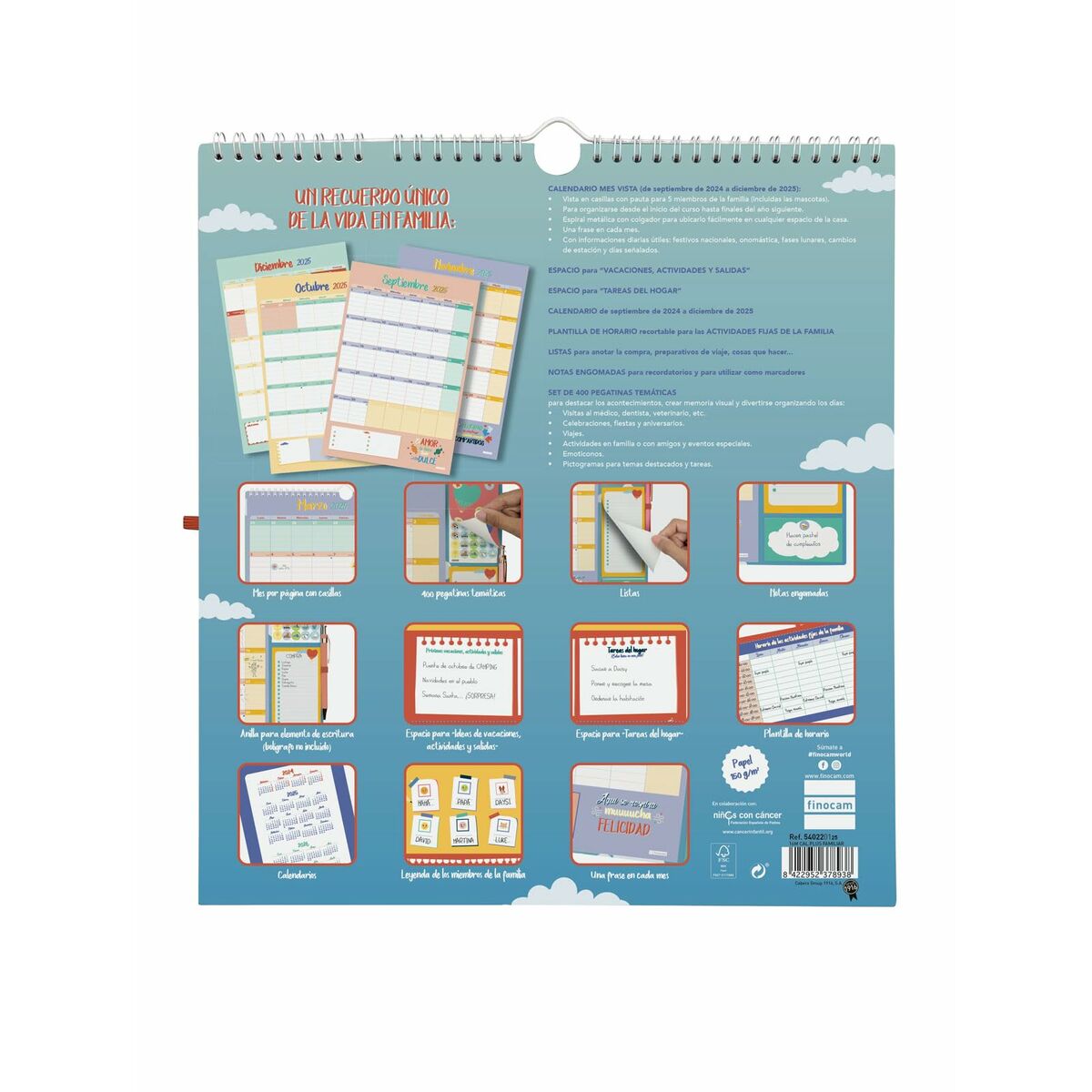 Väggkalender Finocam Family 2024-2025 21,5 x 32,5 cm - 7