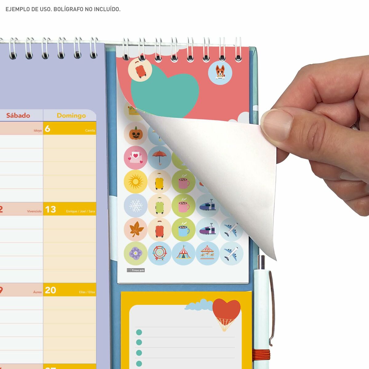 Väggkalender Finocam Family 2024-2025 21,5 x 32,5 cm - 6