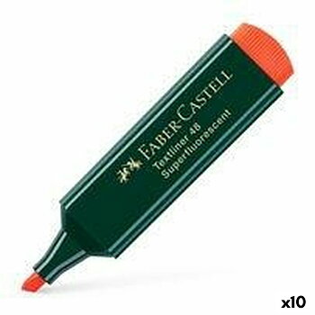 Fluorescerande markörsuppsättning Faber-Castell Textliner 48 Orange (10 antal)