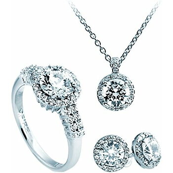 Halsband och matchande örhängesset Diamonfire 1312691918180 Ring