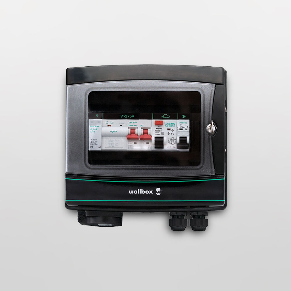 Skydd mot spänningstoppar Wallbox Fuse Box Pro  A+ MCB Curva