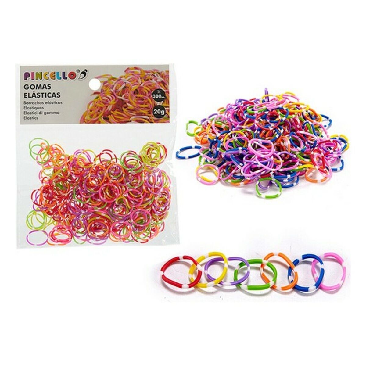 Elastiska band Pincello Multicolour Gummi - 2