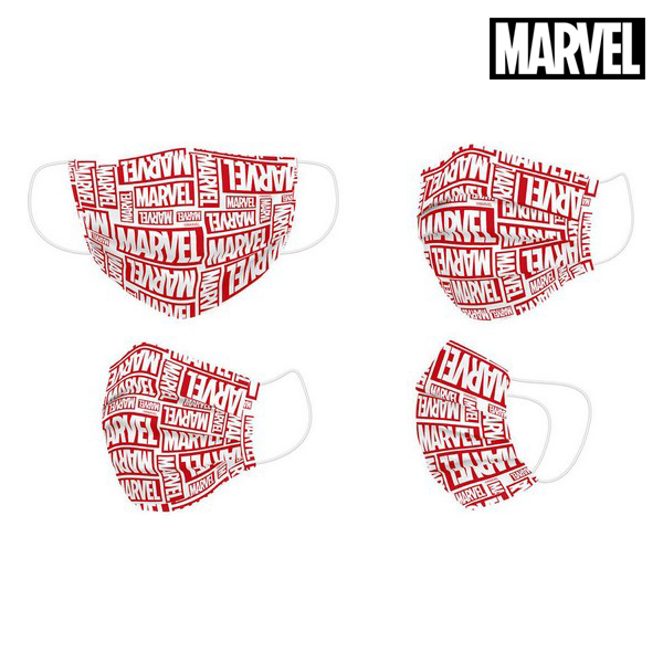 Hygienisk ansiktsmask Marvel Barn Röd - 2