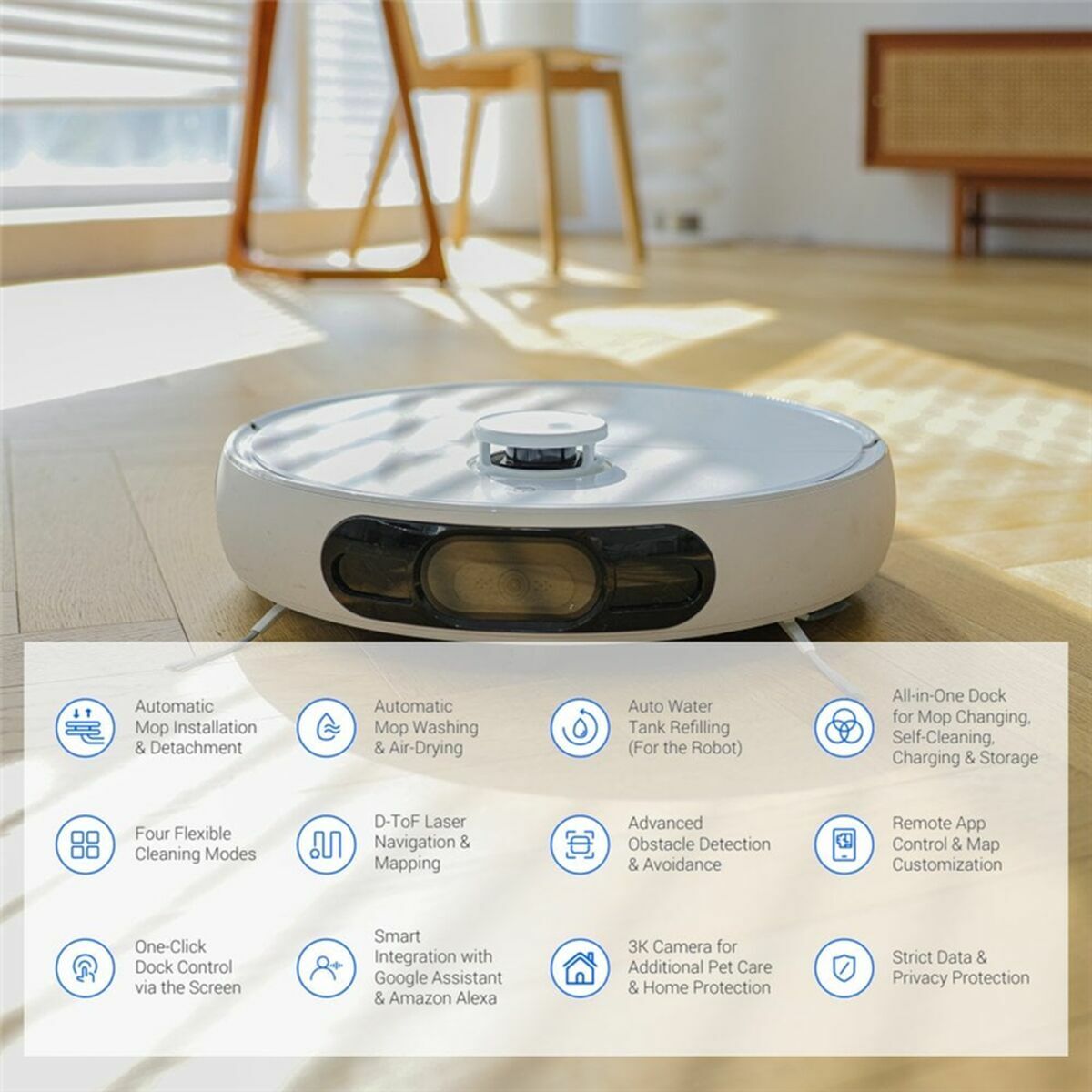 Smart Robotdammsugare Ezviz - 3