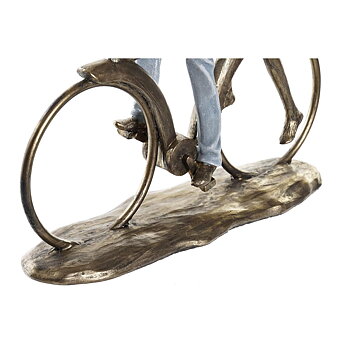 Prydnadsfigur DKD Home Decor 27 x 9,5 x 23 cm Koppar Par (2 antal)