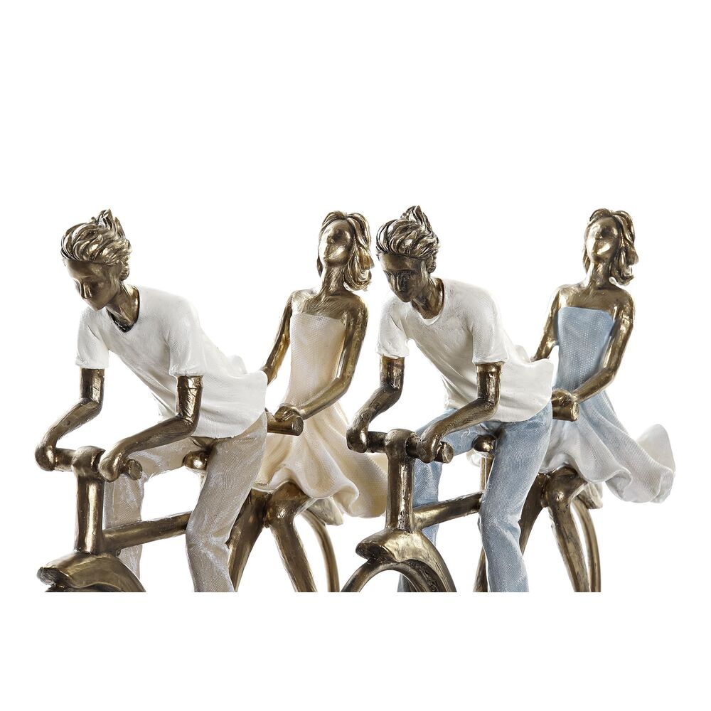 Prydnadsfigur DKD Home Decor 27 x 9,5 x 23 cm Koppar Par (2 antal) - 3