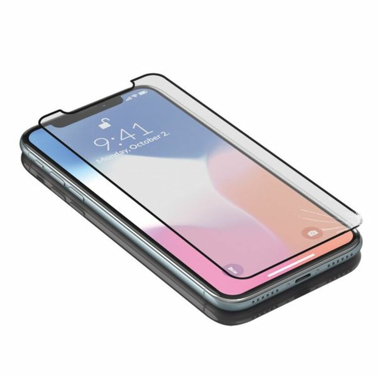 Skärmskydd i Härdat Glas för Mobiltelefon Iphone X-Xs KSIX Armor Svart - 2