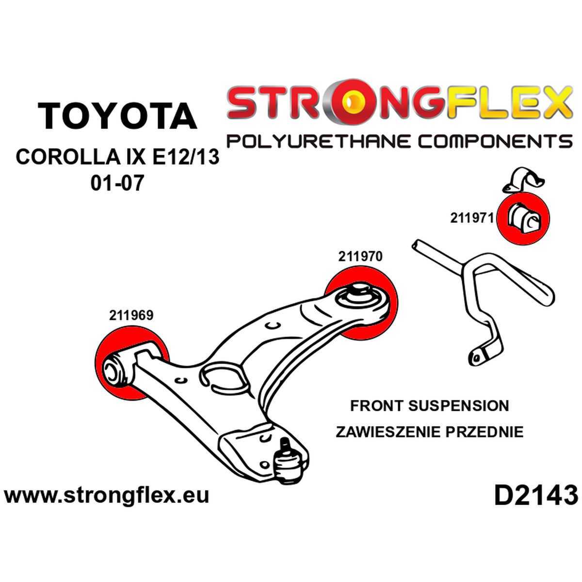 Silentblock Strongflex STF216264B - 3