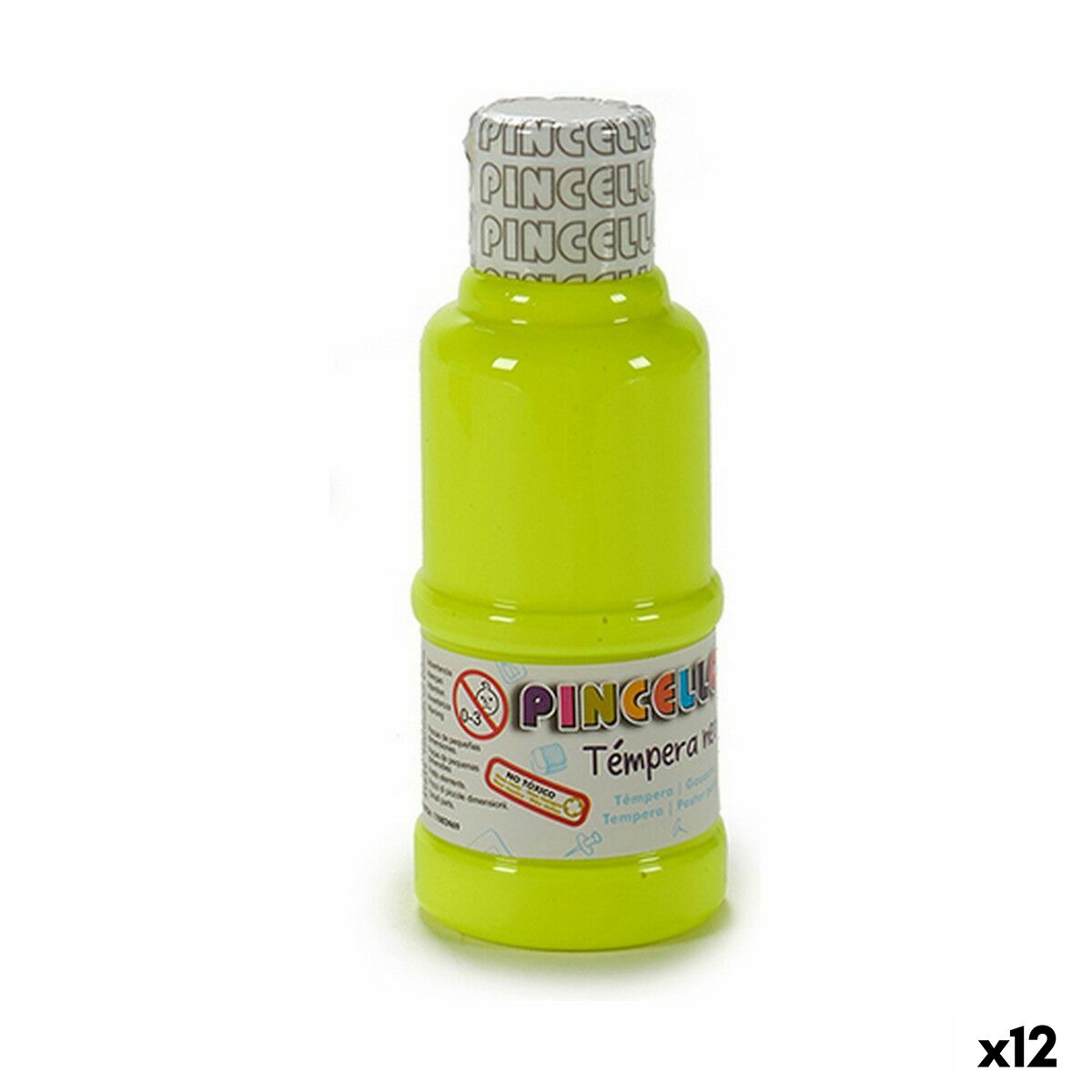 Gouache Pincello Neon Gul 120 ml (12 antal)