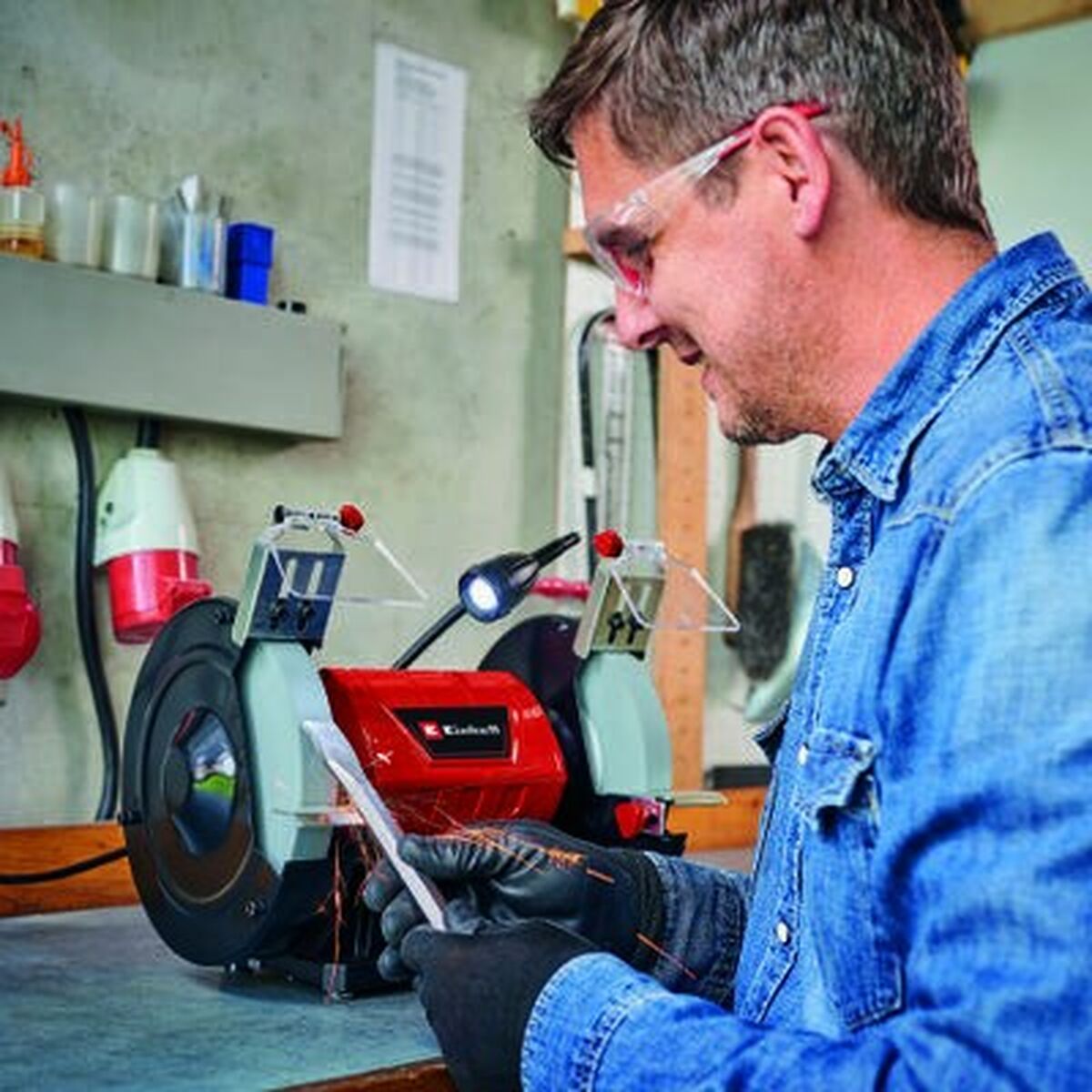 Bänkslipmaskin Einhell TC-BG 200 L 400 W 2980 RPM Ø 20 cm - 7