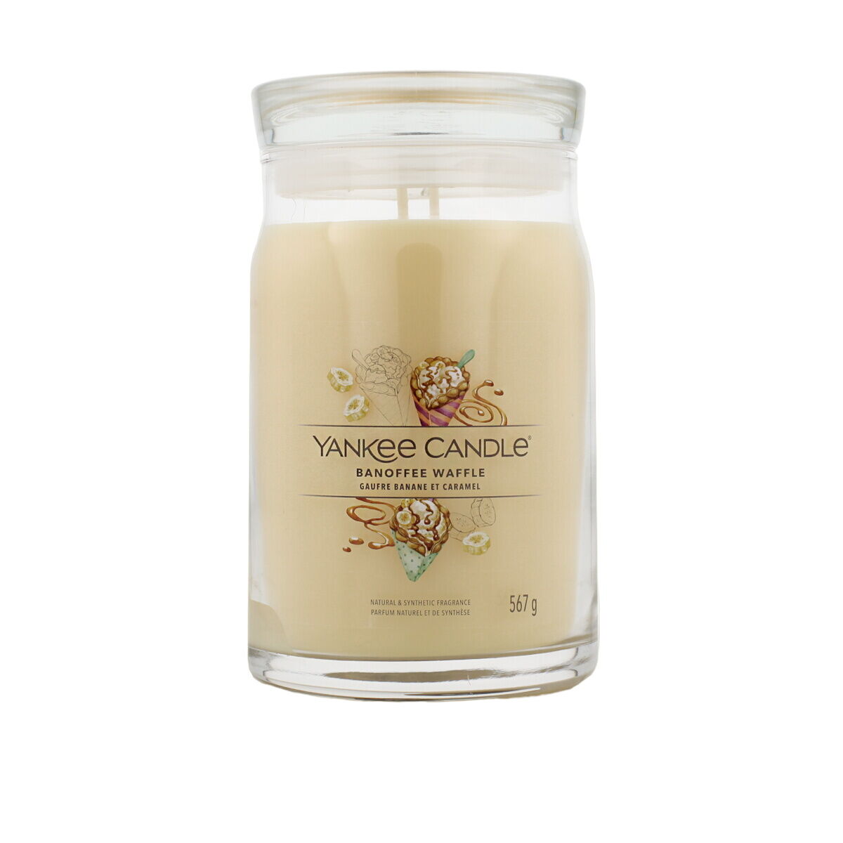 Doftljus Yankee Candle Signature Large Jar Banoffee Waffle 567 g - 2