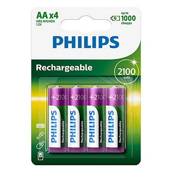 Laddningsbara Batterier Philips R6B4A210/10 1,2 V