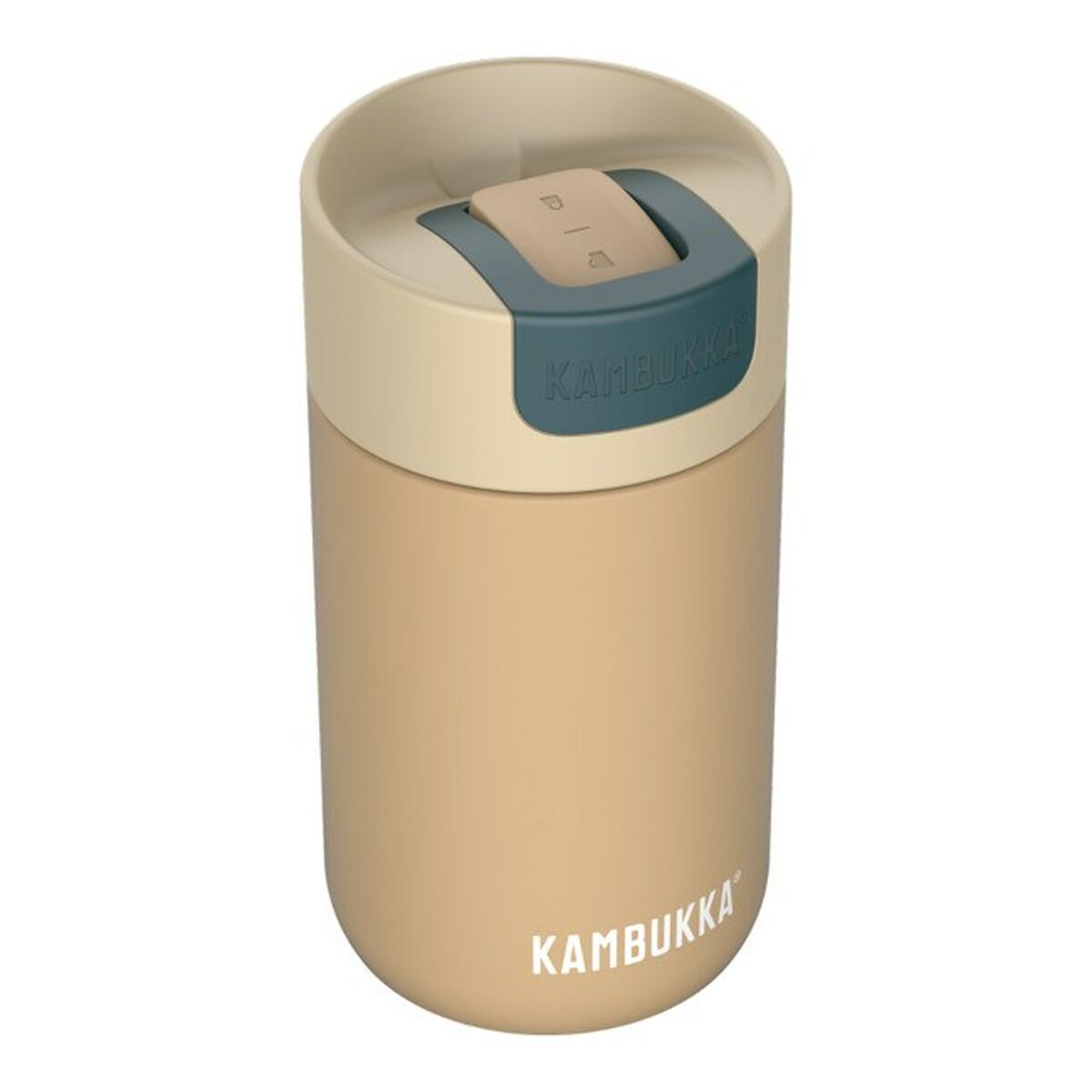Termosmugg med lock Kambukka Olympus Svart Beige Rostfritt stål 300 ml - 3