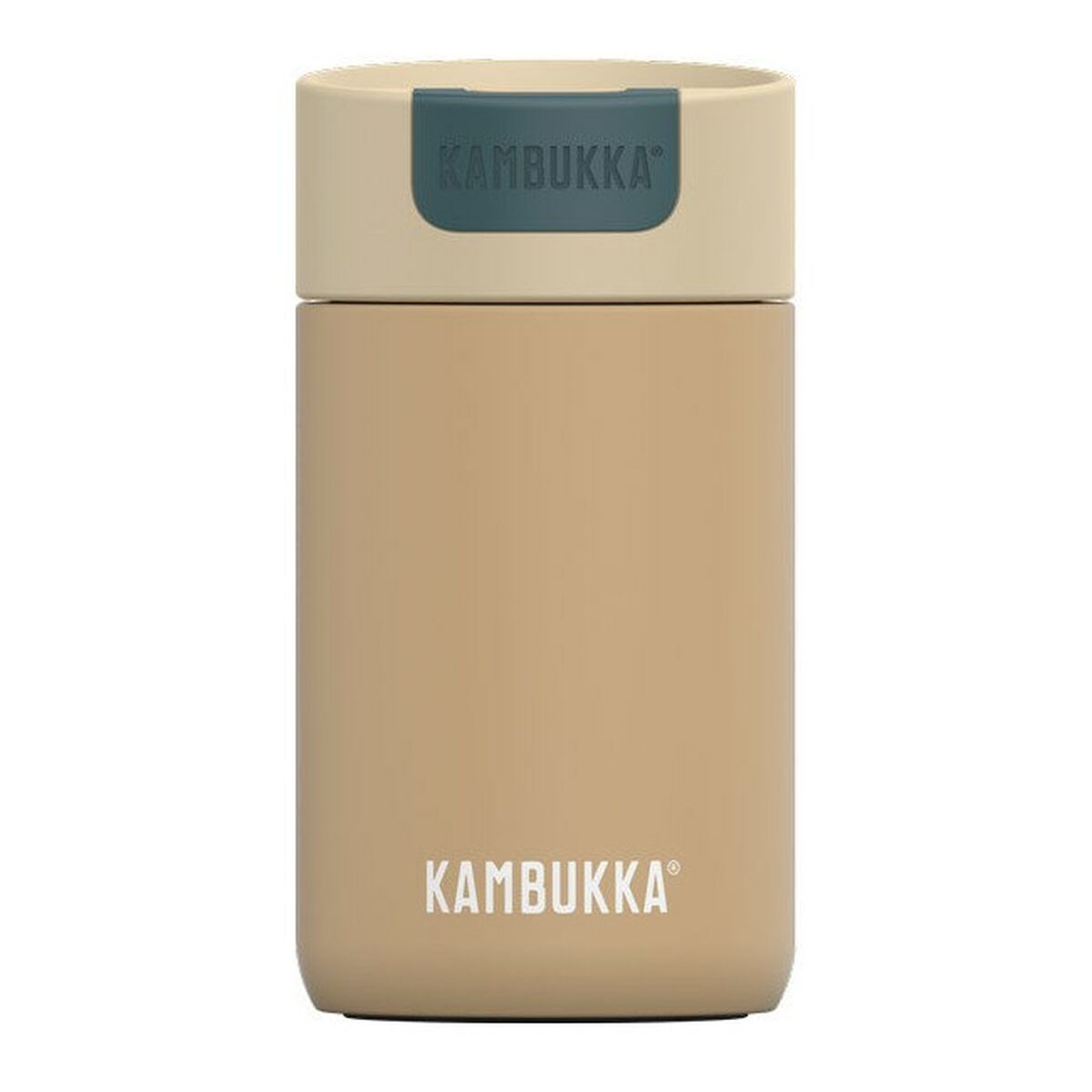 Termosmugg med lock Kambukka Olympus Svart Beige Rostfritt stål 300 ml - 4