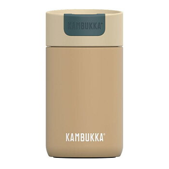 Termosmugg med lock Kambukka Olympus Svart Beige Rostfritt stål 300 ml