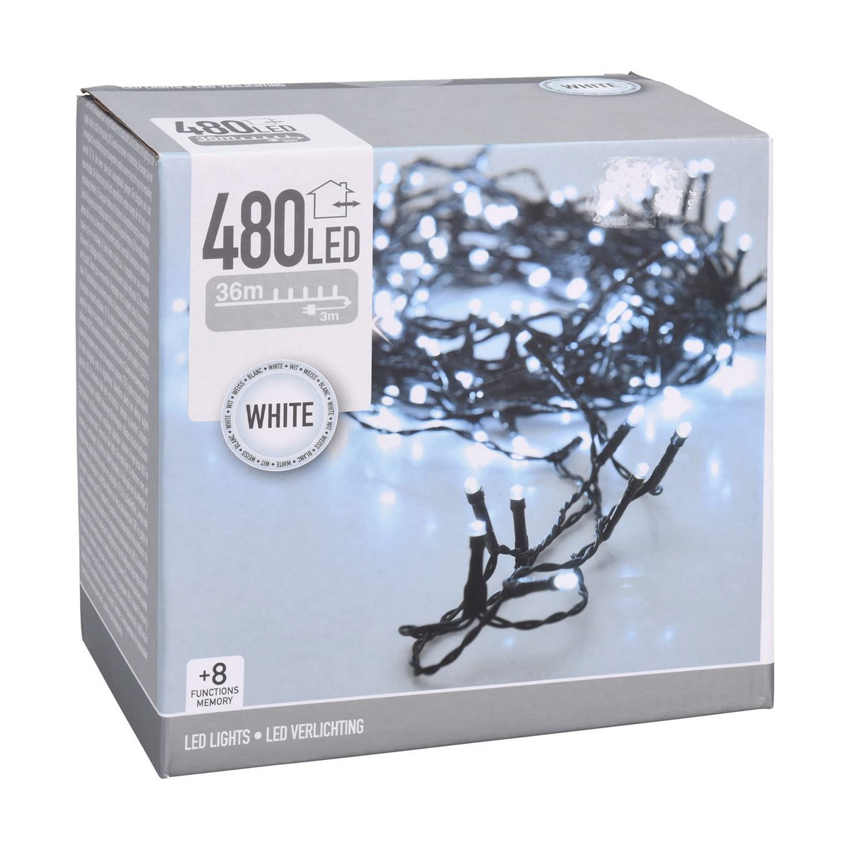 LED-krans Vit (53 m) - 2