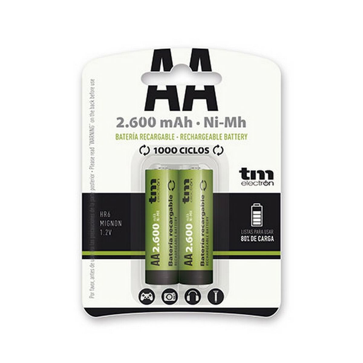 Laddningsbara Batterier TM Electron Ni-Mh R6 - 3