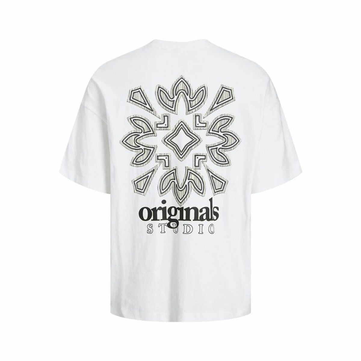 T-shirt med kortärm Herr Jack & Jones bari Back Vit Män - 7