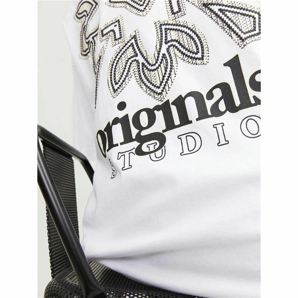 T-shirt med kortärm Herr Jack & Jones bari Back Vit Män - 15