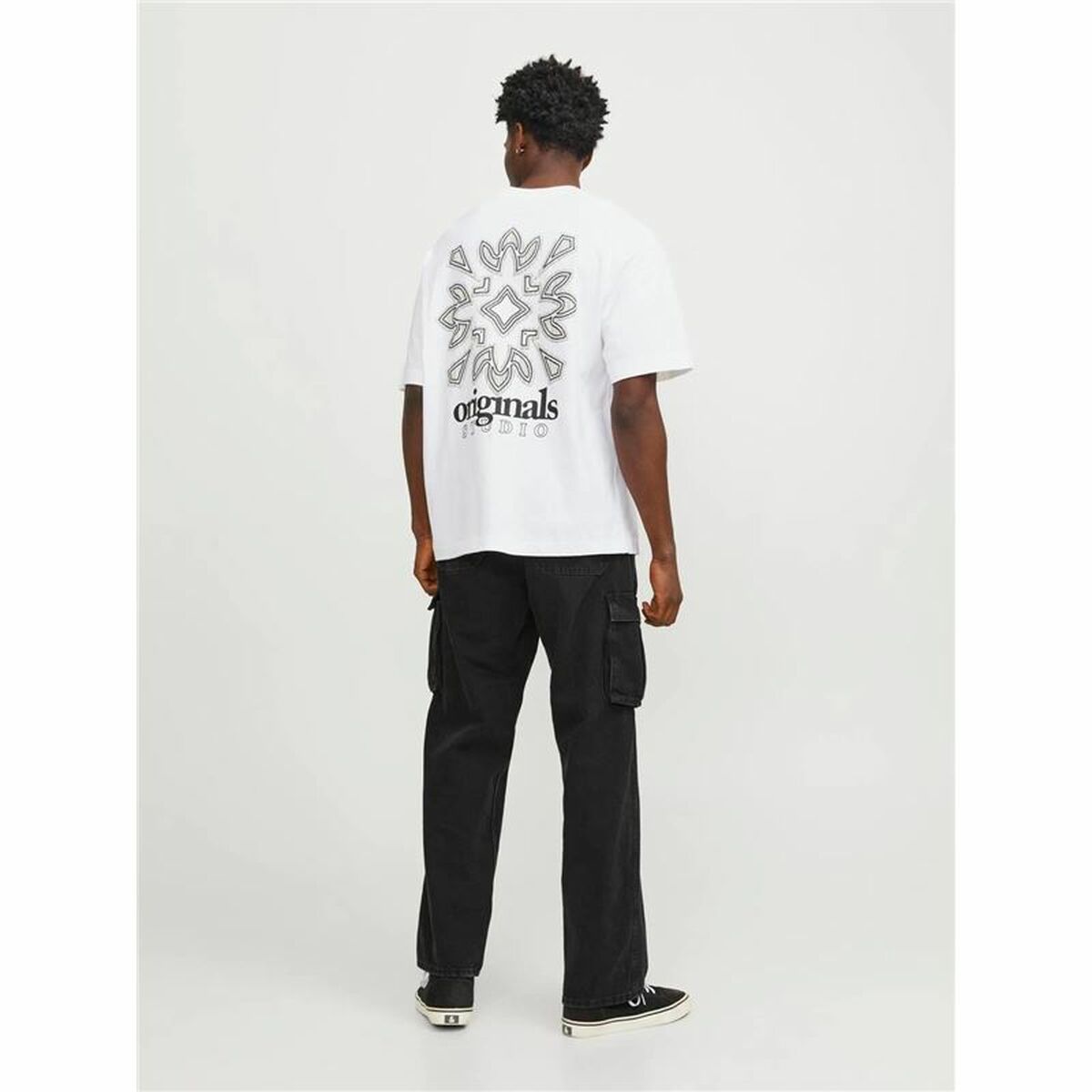 T-shirt med kortärm Herr Jack & Jones bari Back Vit Män - 5
