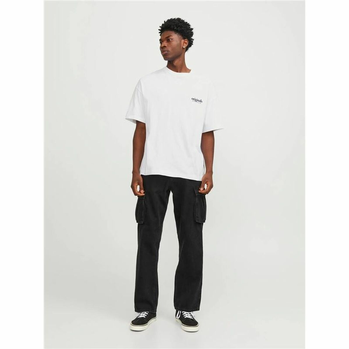 T-shirt med kortärm Herr Jack & Jones bari Back Vit Män - 6