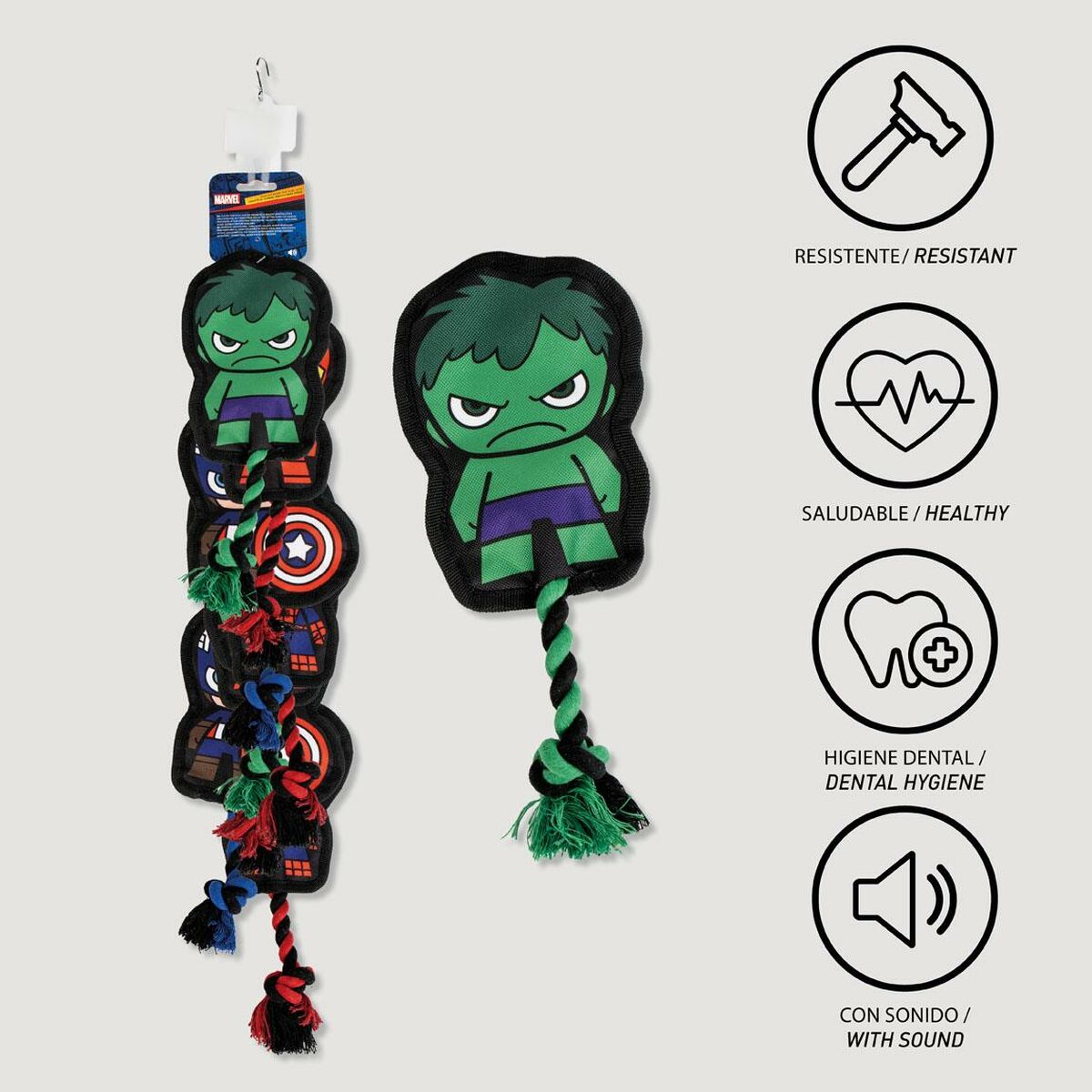 Hundleksak Marvel Grön One size - 2