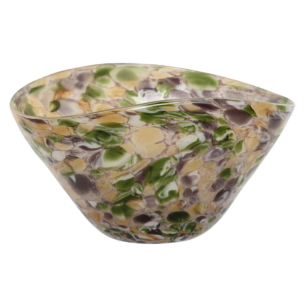 Bordsdekoration Home ESPRIT Multicolour Glas 30 x 21 x 17 cm