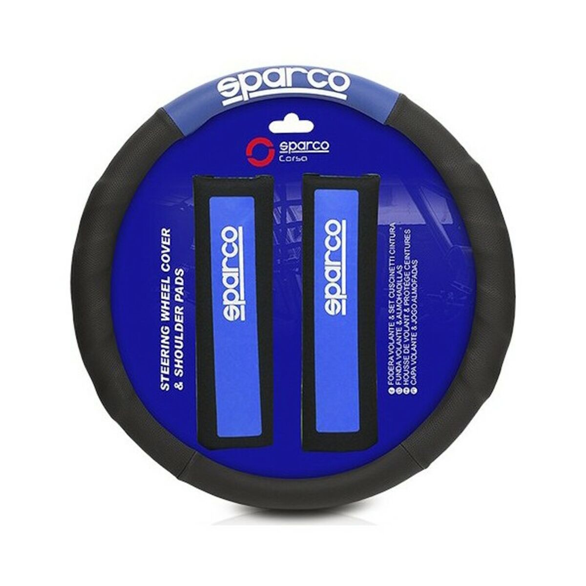 Rattöverdrag + Kuddar till säkerhetsbälte Sparco SPC1111KAZ Universal - 10