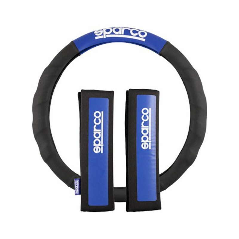 Rattöverdrag + Kuddar till säkerhetsbälte Sparco SPC1111KAZ Universal - 6