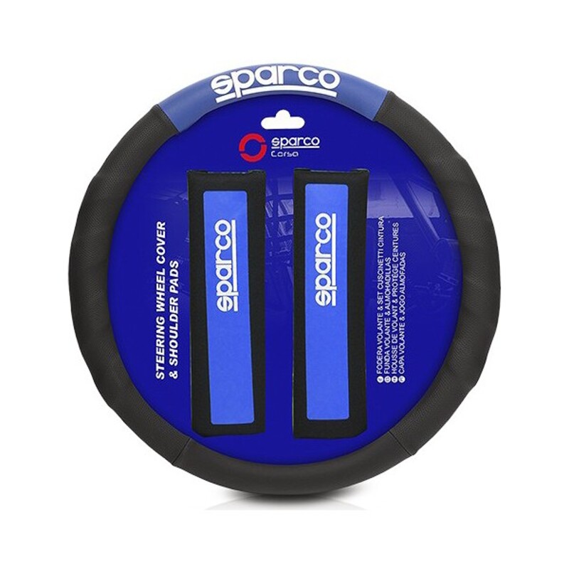 Rattöverdrag + Kuddar till säkerhetsbälte Sparco SPC1111KAZ Universal - 4