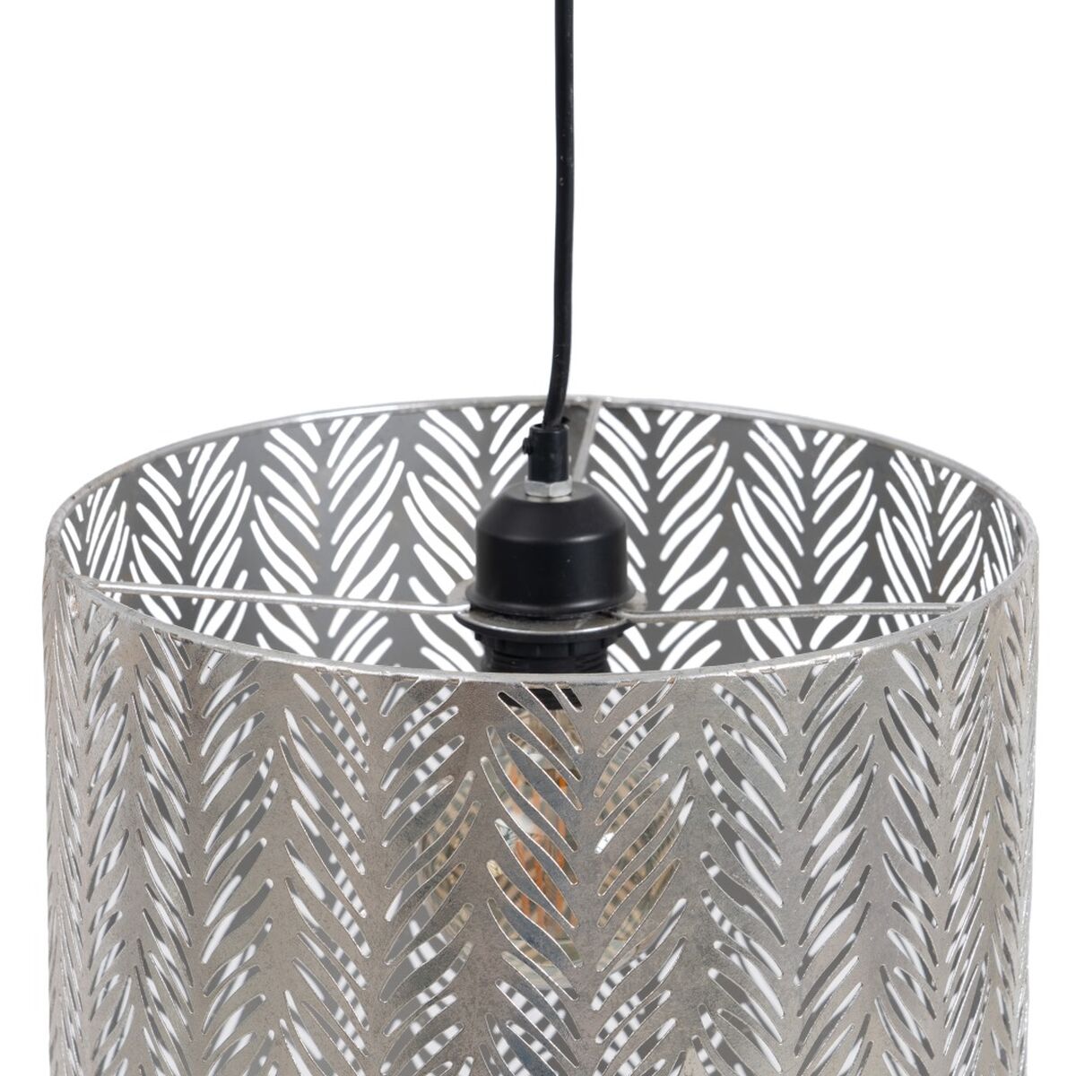 Taklampa 29,5 x 29,5 x 30 cm Svart Metall Silver Järn 220 V 240 V - 6