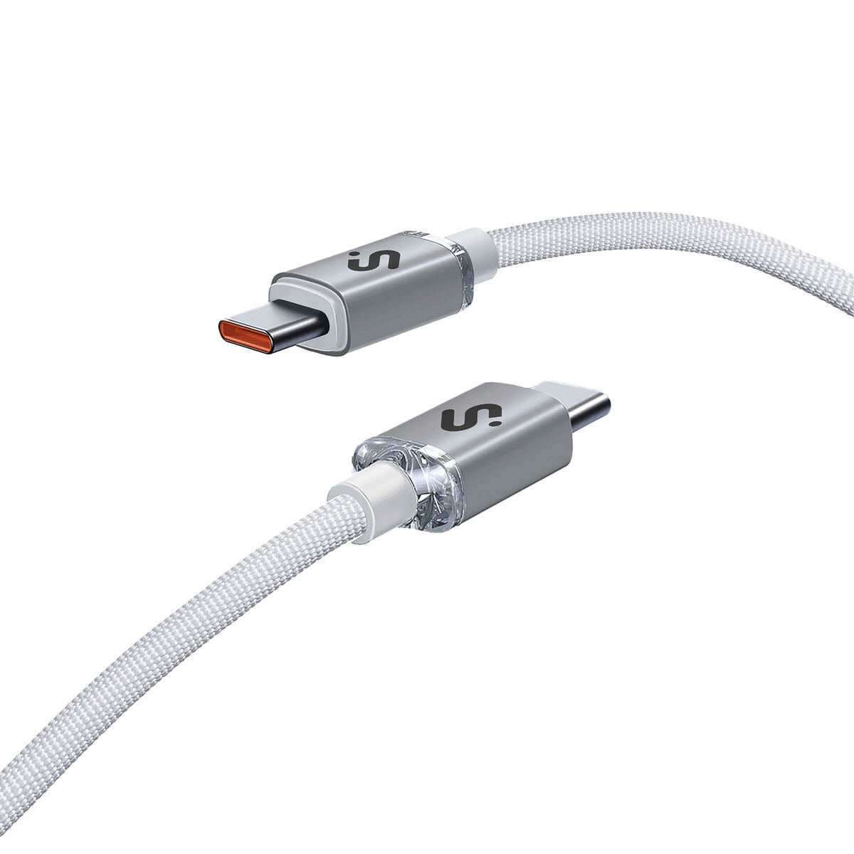 USB-C till USB-C Kabel Subblim OPTIMUS Vit 2 m