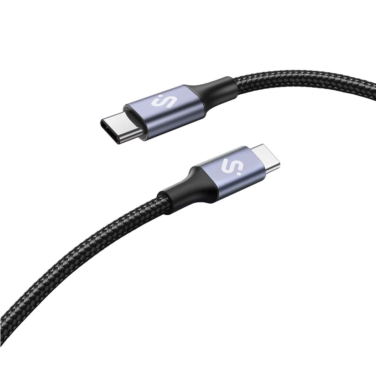 USB-C till USB-C Kabel Subblim PLUS Svart 1 m