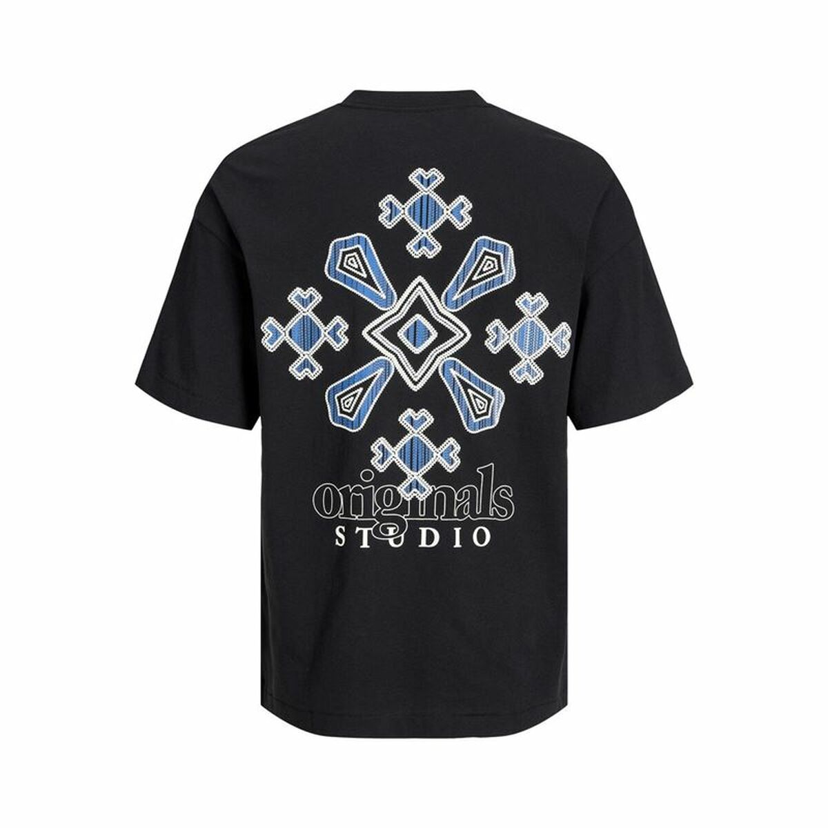 T-shirt med kortärm Herr Jack & Jones bari Back Svart Män - 14