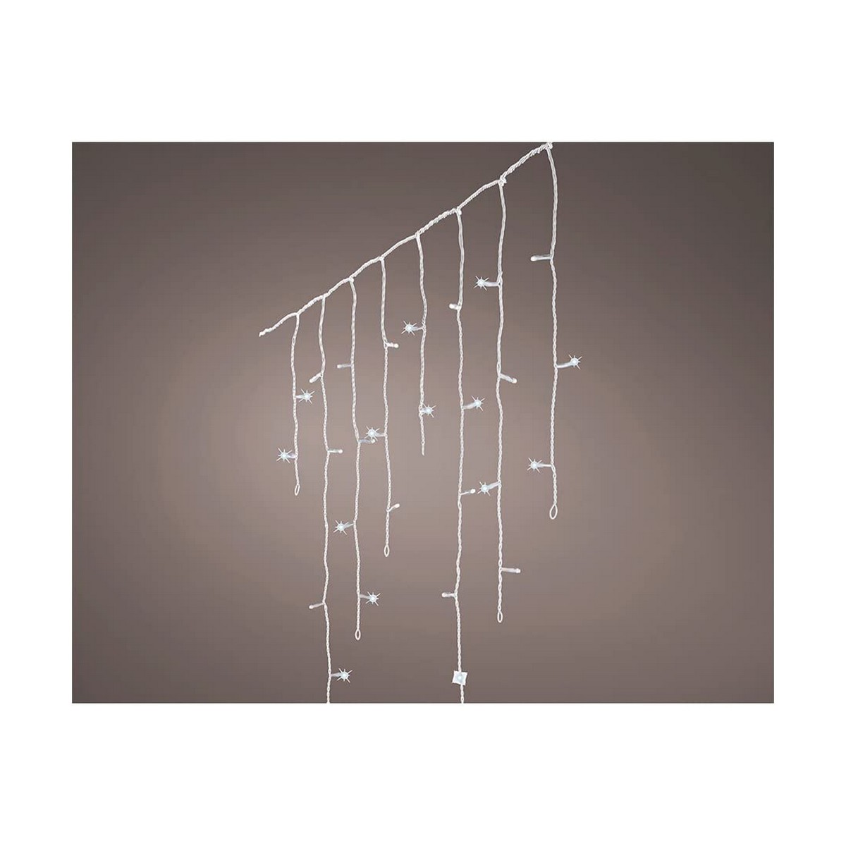 Gardinbelysning med LED Lumineo Transparent Kallvit 220 lm 5,8 M