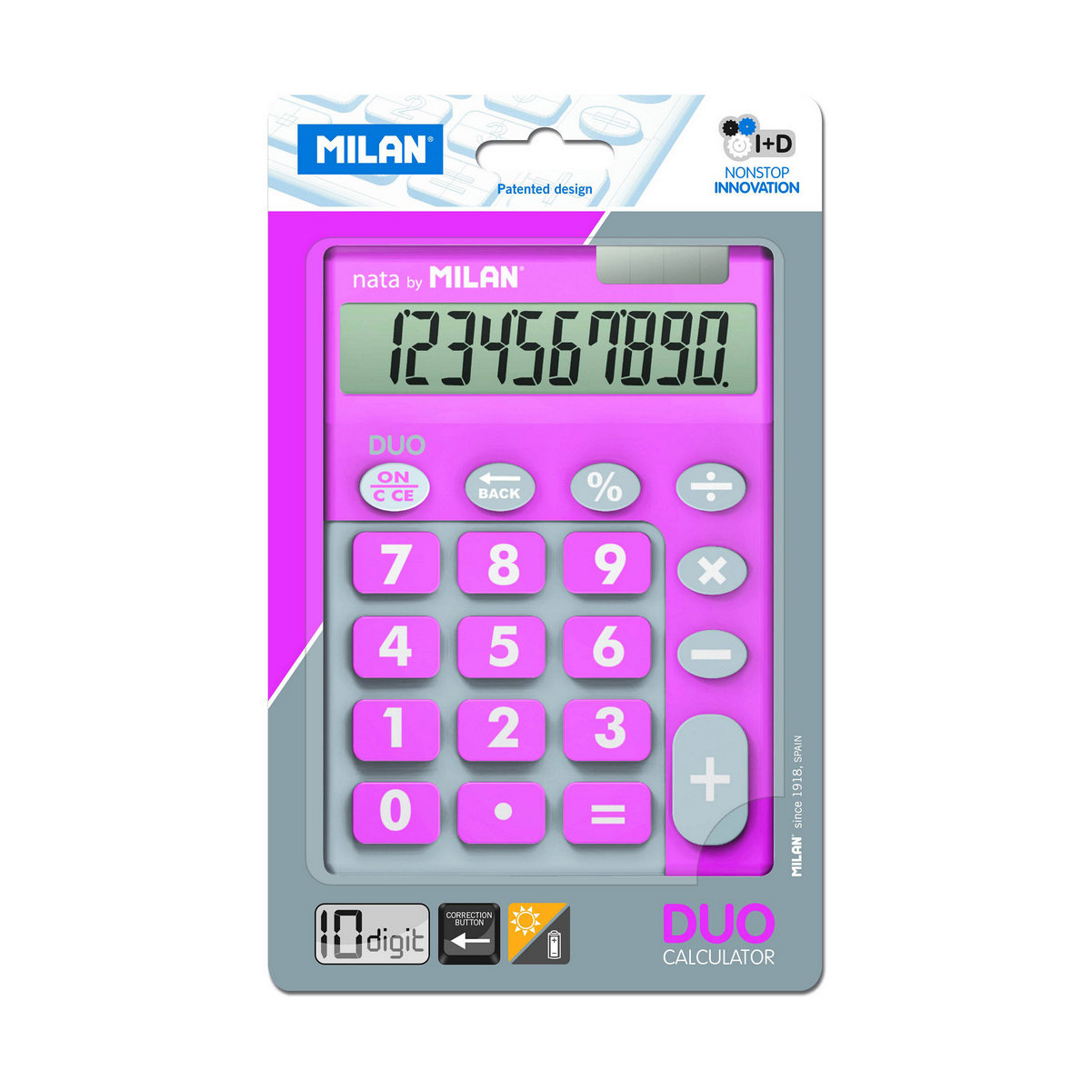 Kalkylator Milan Duo Calculator Rosa PVC - 4