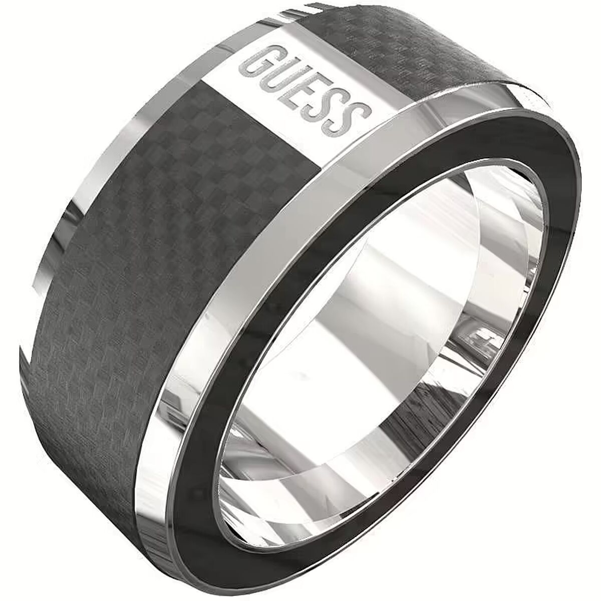 Herr ring Guess JUMR04048JWSTBK64 Svart