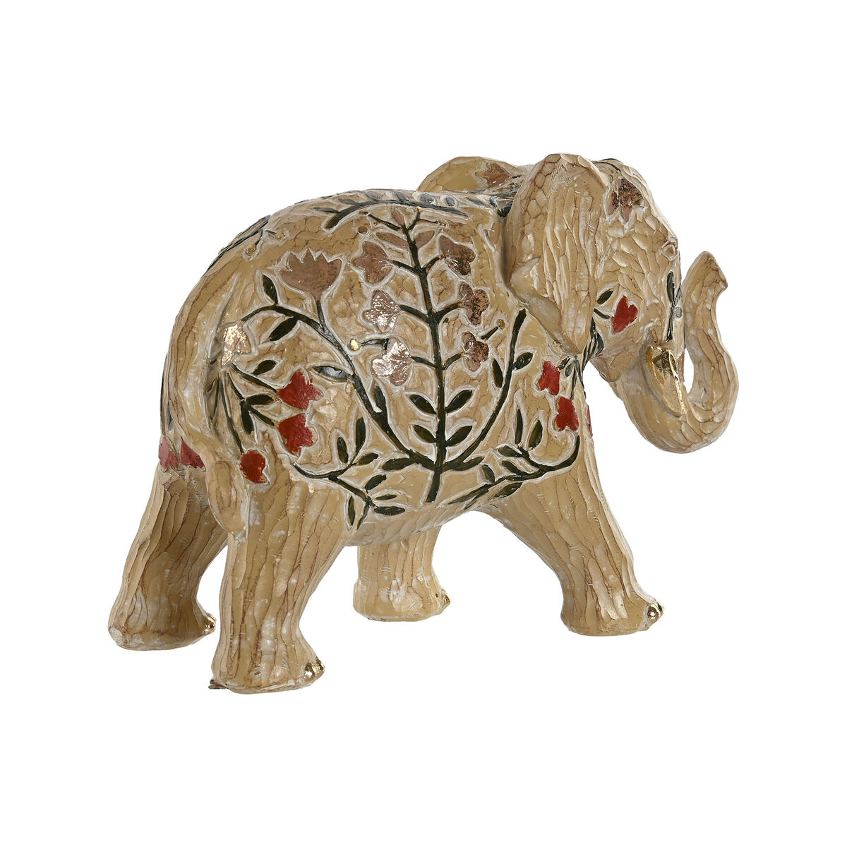 Prydnadsfigur Home ESPRIT Multicolour Elefant 22,5 x 9,5 x 15,5 cm - 3