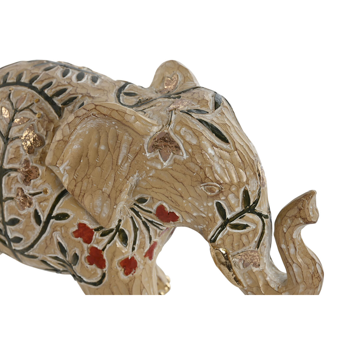Prydnadsfigur Home ESPRIT Multicolour Elefant 22,5 x 9,5 x 15,5 cm - 2