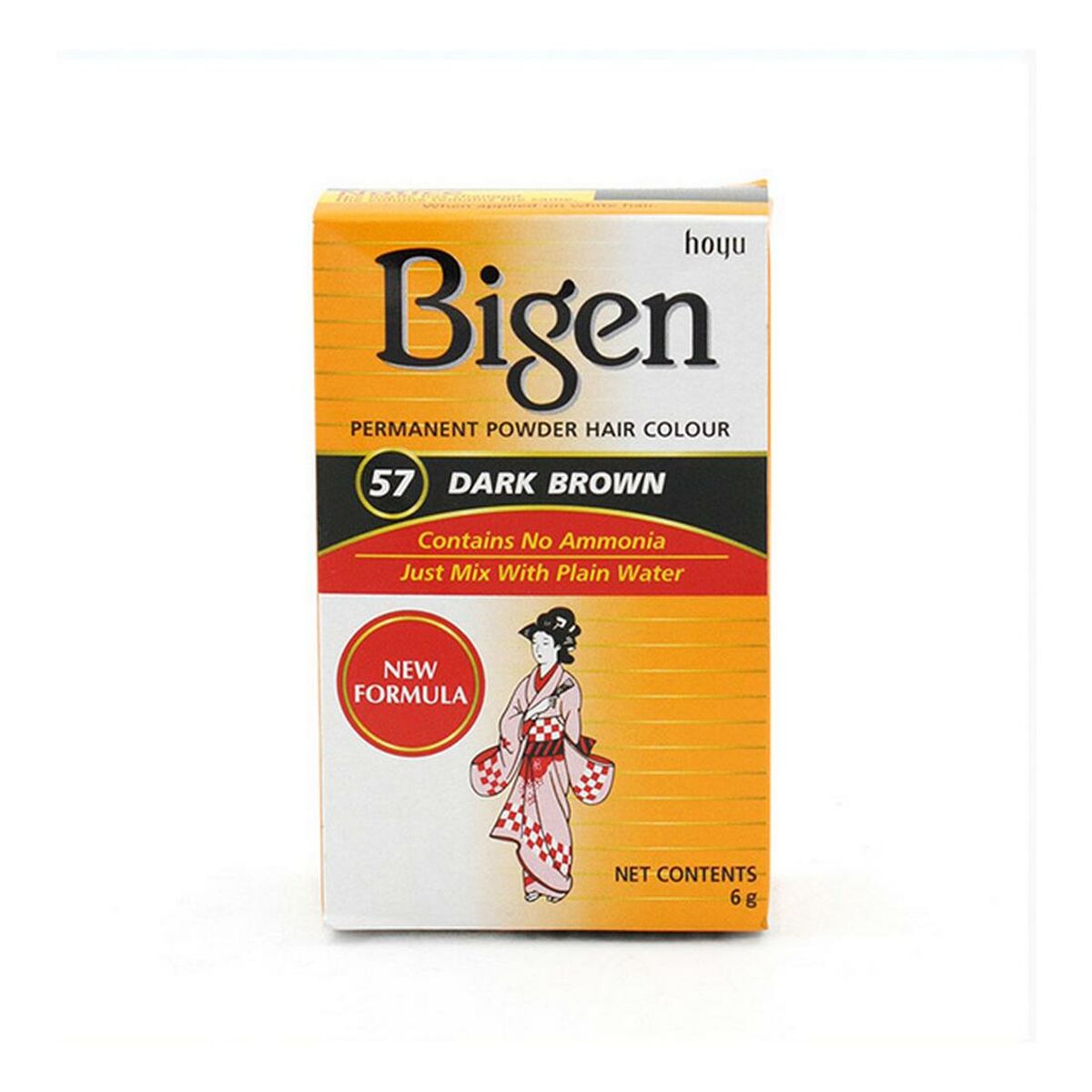 Permanent färg Bigen Nº57 Dark Brown (6 gr)